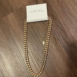 ETTIKA Women Necklace 18K Gold Plated NWT